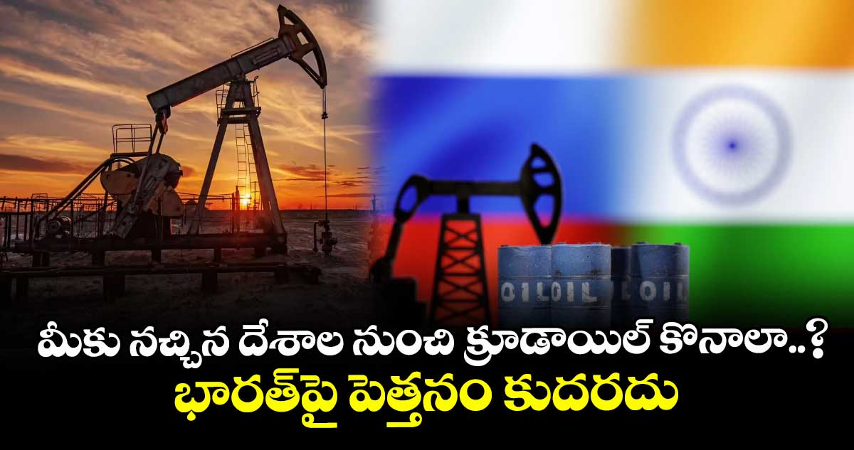 మీకు నచ్చిన దేశాల నుంచి క్రూడాయిల్ కొనాలా..? భారత్‌పై పెత్తనం కుదరదు: జనరల్ నరవాణే