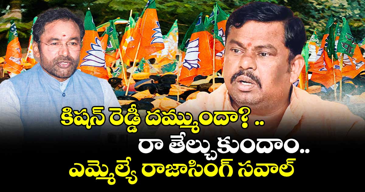 కిషన్ రెడ్డీ దమ్ముందా.? ..రా తేల్చుకుందాం.. ఎమ్మెల్యే రాజాసింగ్ సవాల్