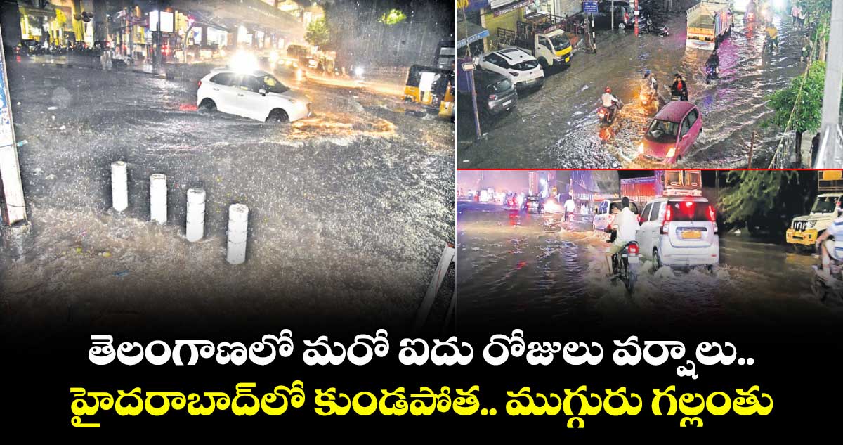 తెలంగాణలో మరో ఐదు రోజులు వర్షాలు..