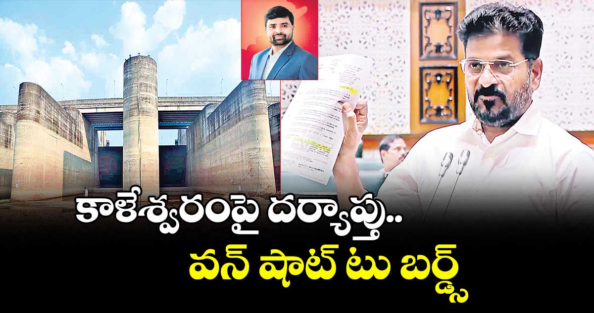 కాళేశ్వరంపై దర్యాప్తు.. వన్ షాట్ టు బర్డ్స్