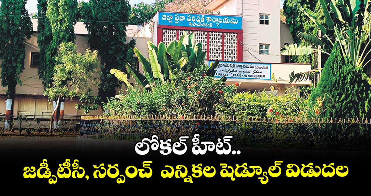  లోకల్ హీట్.. జడ్పీటీసీ, సర్పంచ్  ఎన్నికల షెడ్యూల్ విడుదల