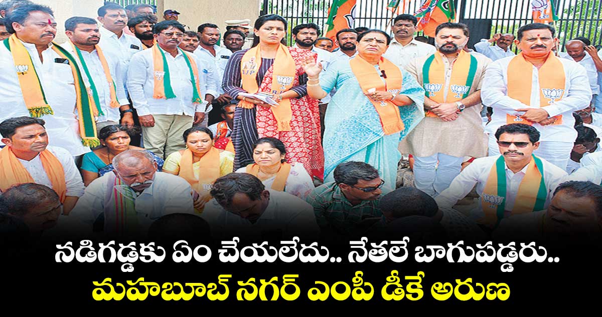 నడిగడ్డకు ఏం చేయలేదు.. నేతలే బాగుపడ్డరు..మహబూబ్ నగర్ ఎంపీ డీకే అరుణ 
