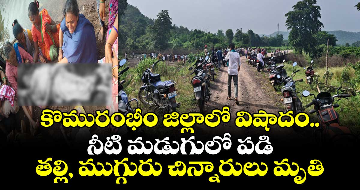 కొమురంభీం జిల్లాలో విషాదం..నీటి మడుగులో పడి తల్లి, ముగ్గురు చిన్నారులు మృతి
