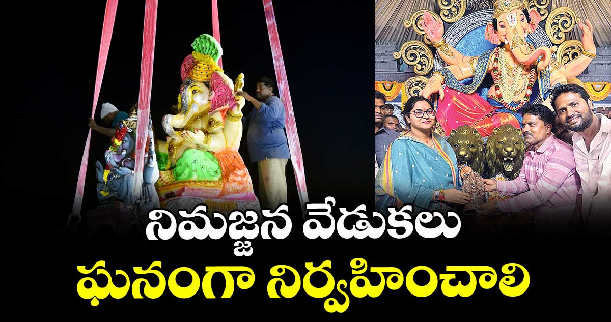 నిమజ్జన వేడుకలు ఘనంగా నిర్వహించాలి