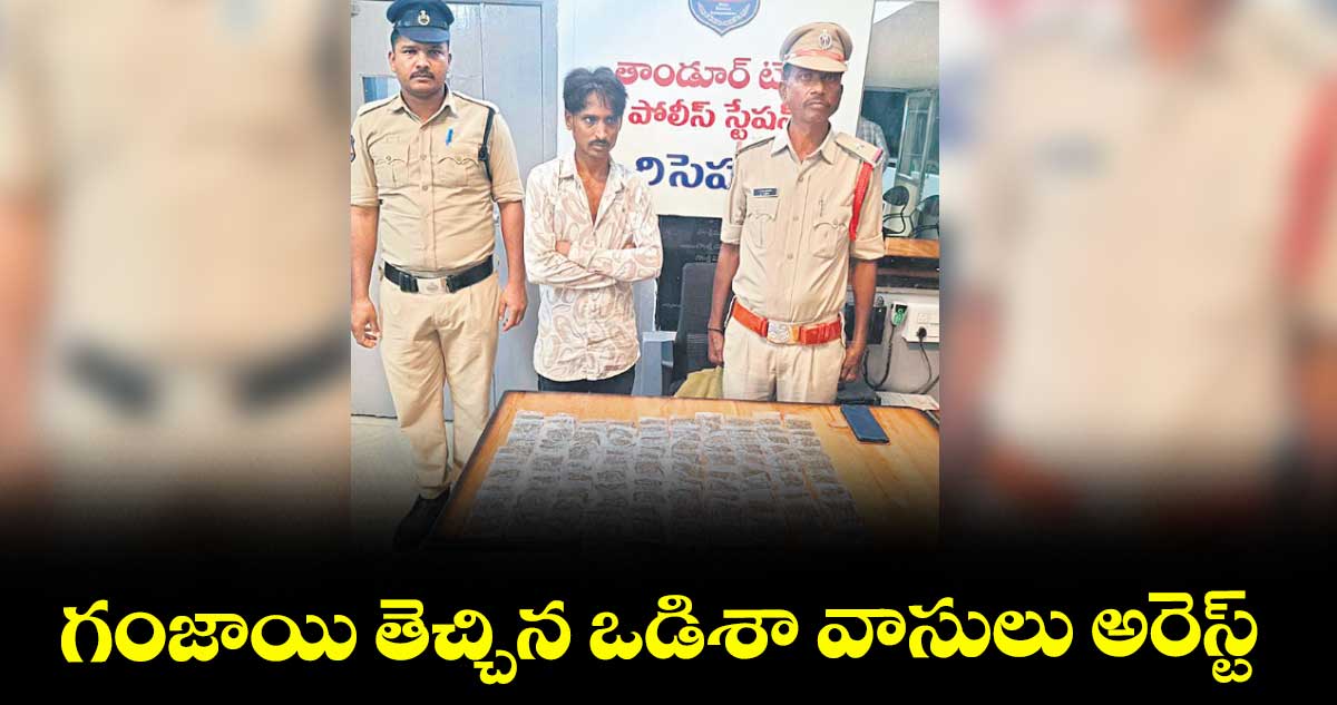 గంజాయి తెచ్చిన ఒడిశా వాసులు అరెస్ట్