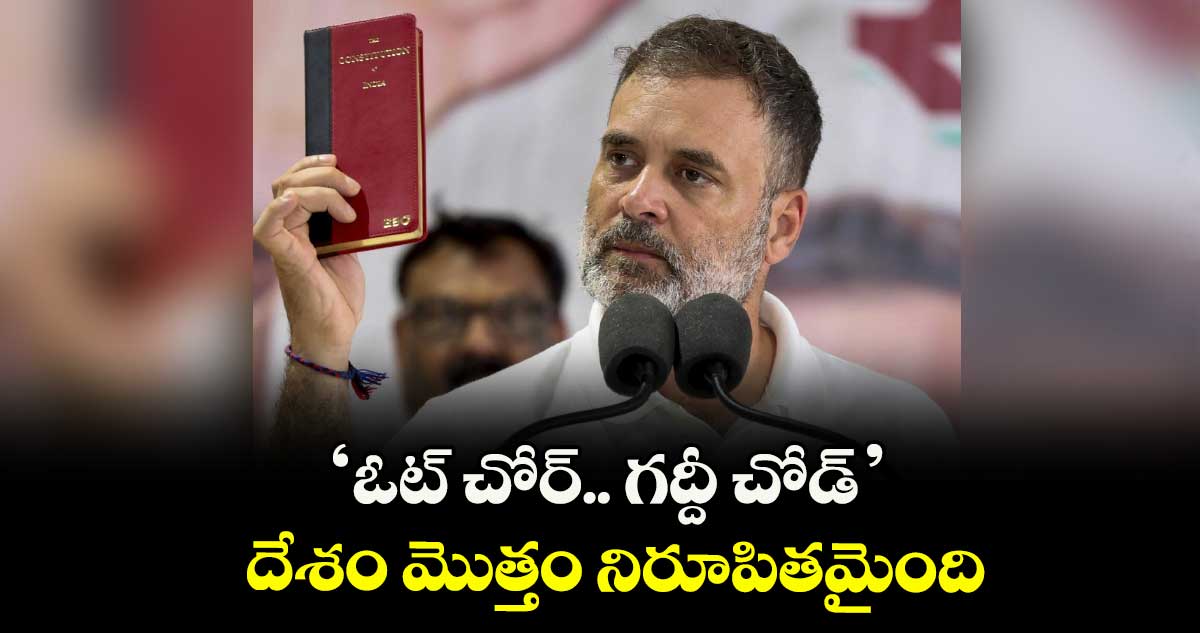 ‘ఓట్ చోర్.. గద్దీ చోడ్’ దేశం మొత్తం నిరూపితమైంది: రాహుల్ గాంధీ