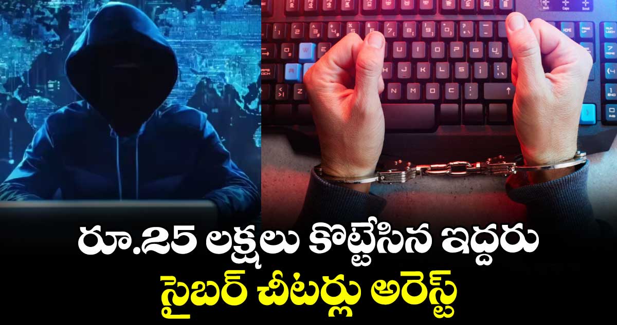 రూ.25 లక్షలు కొట్టేసిన ఇద్దరు సైబర్ చీటర్లు అరెస్ట్