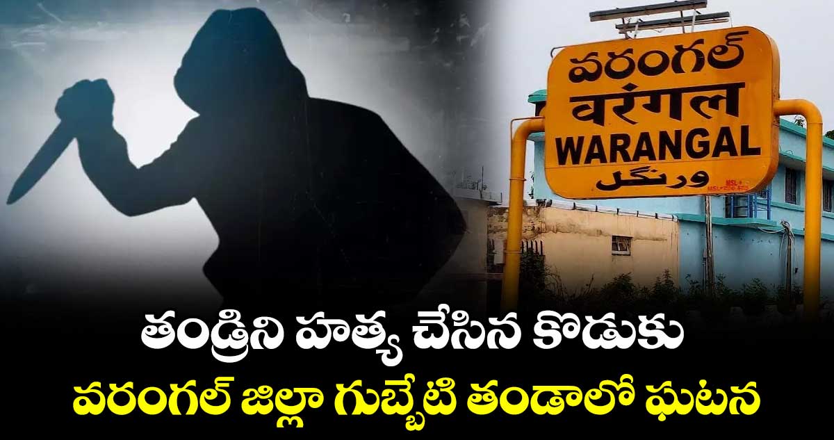 తండ్రిని హత్య చేసిన కొడుకు.. వరంగల్ జిల్లా గుబ్బేటి తండాలో ఘటన