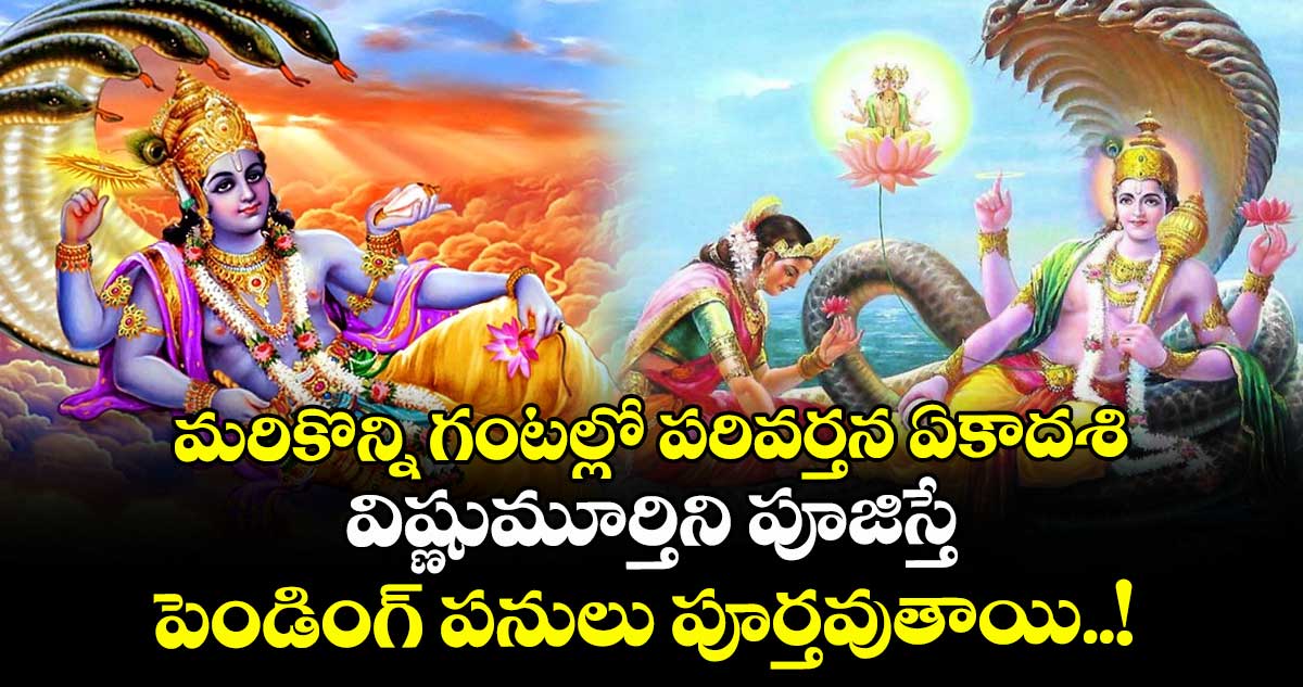 మరికొన్ని గంటల్లో పరివర్తన ఏకాదశి : విష్ణుమూర్తిని పూజిస్తే పెండింగ్ పనులు పూర్తవుతాయి..!