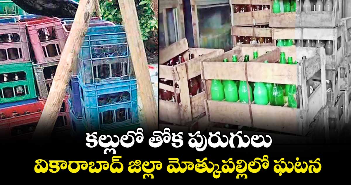 కల్లులో తోక పురుగులు .. వికారాబాద్ జిల్లా మోత్కుపల్లిలో ఘటన