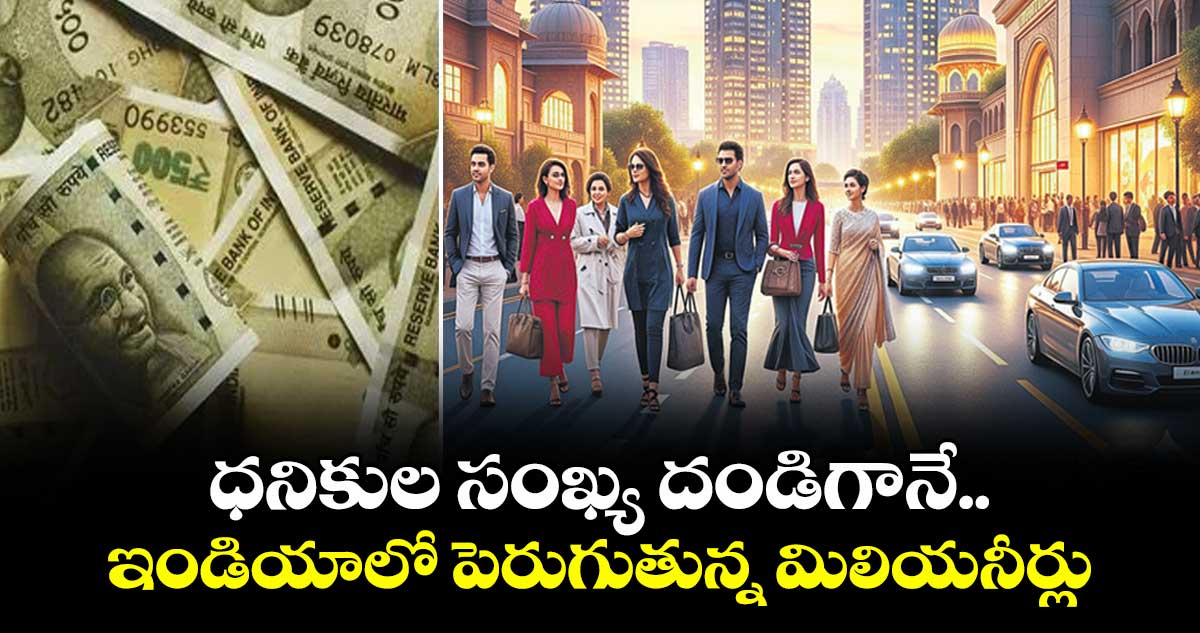 ధనికుల సంఖ్య దండిగానే.. ఇండియాలో పెరుగుతున్న మిలియనీర్లు