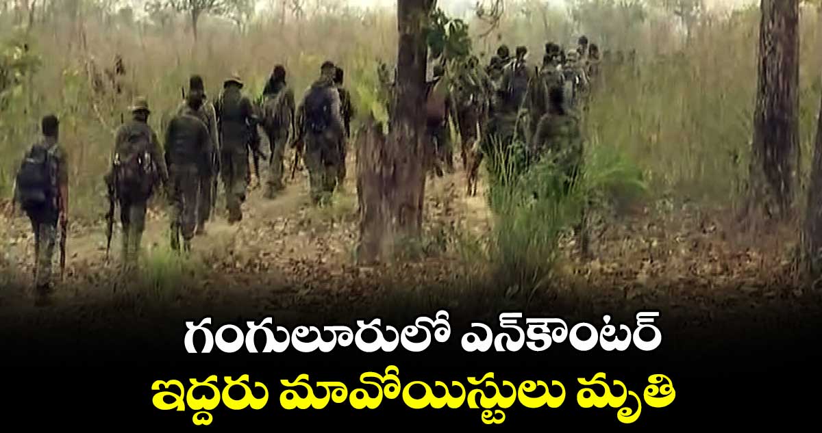 గంగులూరులో ఎన్కౌంటర్.. ఇద్దరు మావోయిస్టులు మృతి