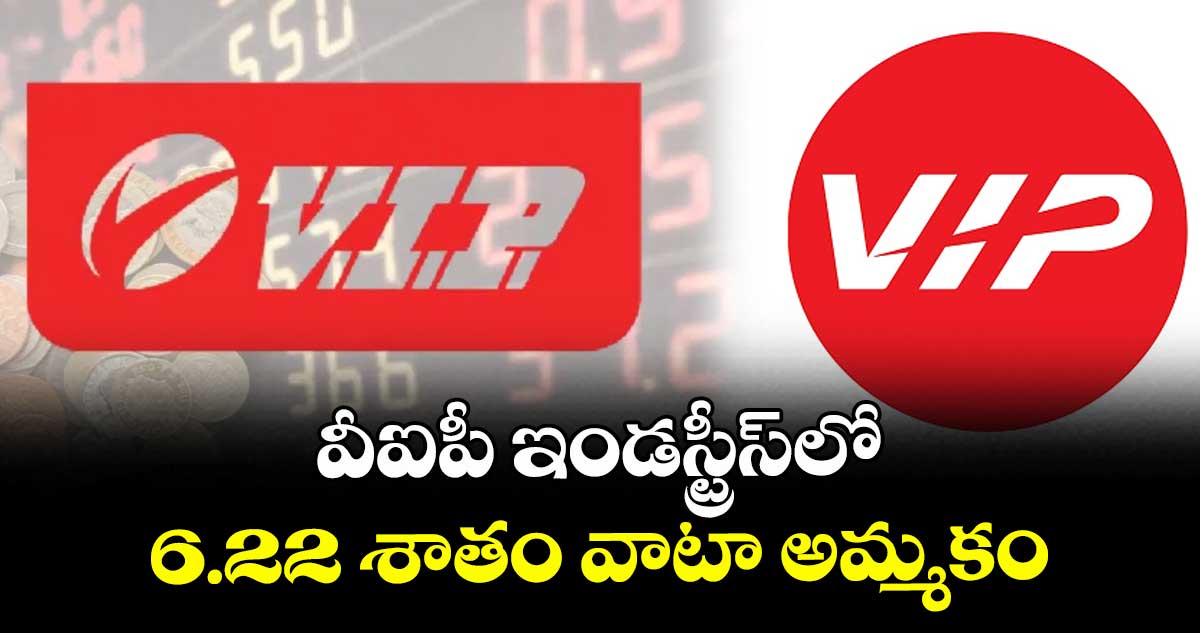 వీఐపీ ఇండస్ట్రీస్‌‌‌‌‌‌‌‌లో 6.22 శాతం వాటా అమ్మకం