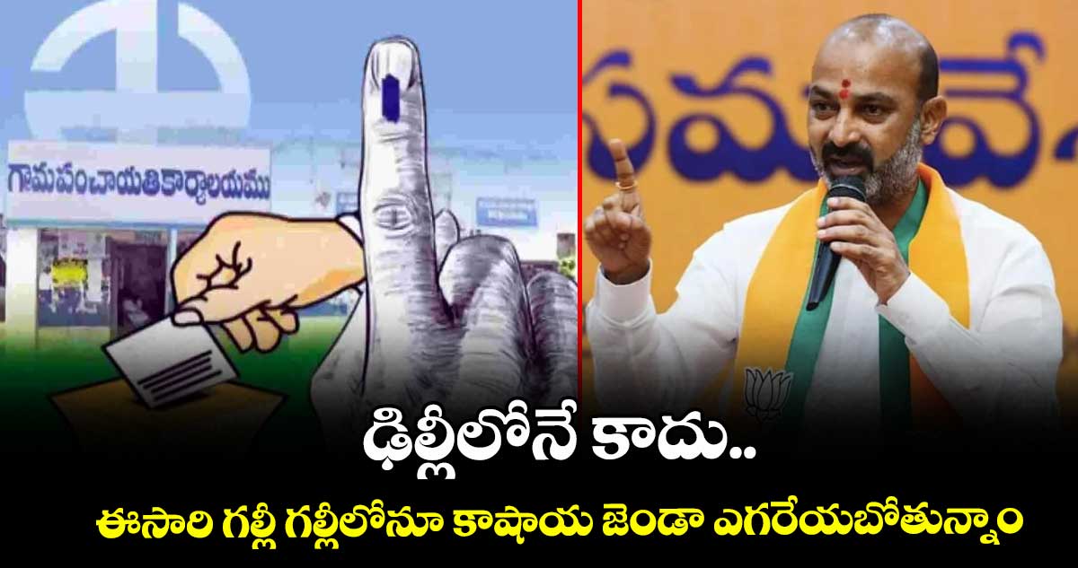 ఢిల్లీలోనే కాదు.. ఈసారి గల్లీ గల్లీలోనూ కాషాయ జెండా ఎగరేయబోతున్నాం: కేంద్ర మంత్రి బండి సంజయ్