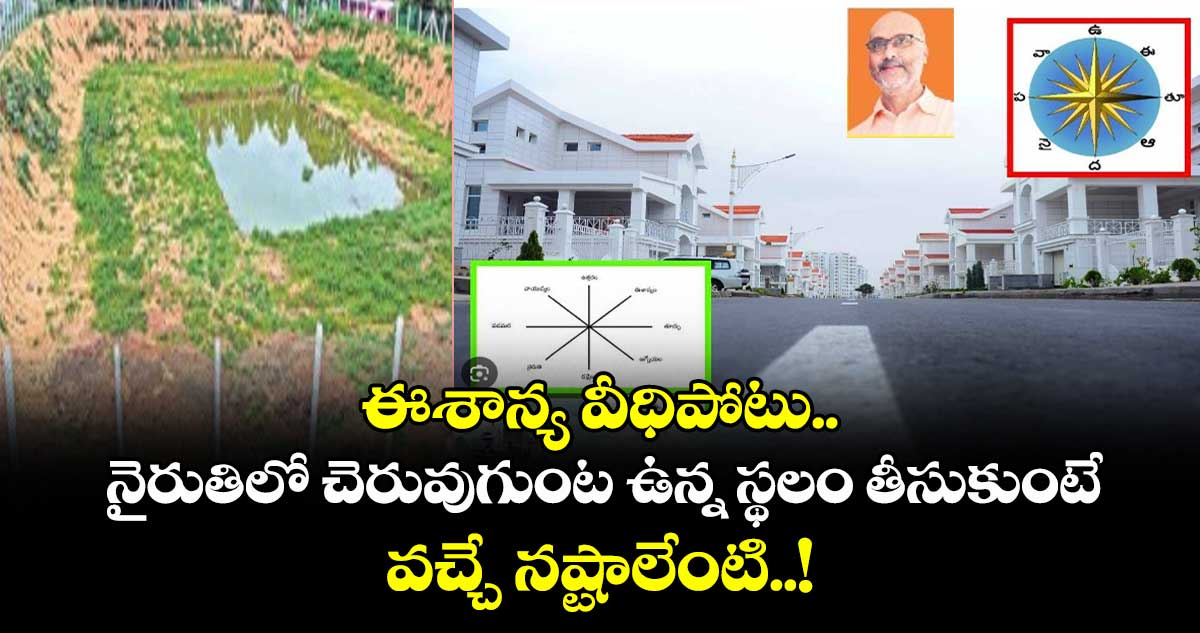 Vastu Tips: ఈశాన్య వీధిపోటు.. నైరుతిలో చెరువుగుంట ఉన్న స్థలం తీసుకుంటే వచ్చే నష్టాలేంటి..!