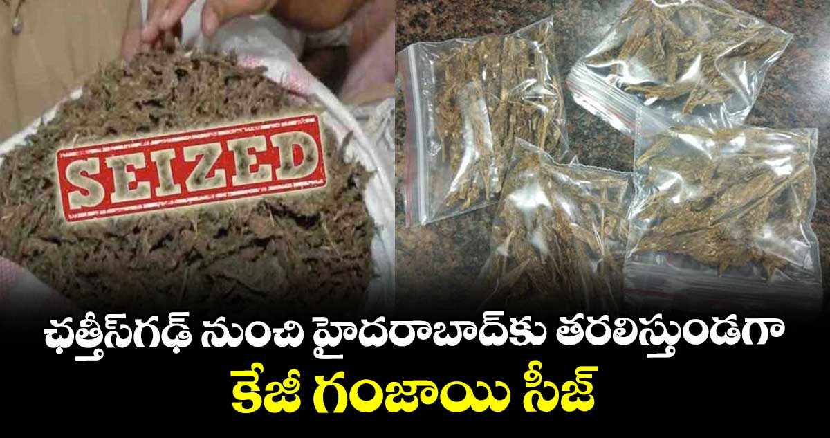 ఛత్తీస్ గఢ్ నుంచి హైదరాబాద్ కు తరలిస్తుండగా..కేజీ గంజాయి సీజ్ 