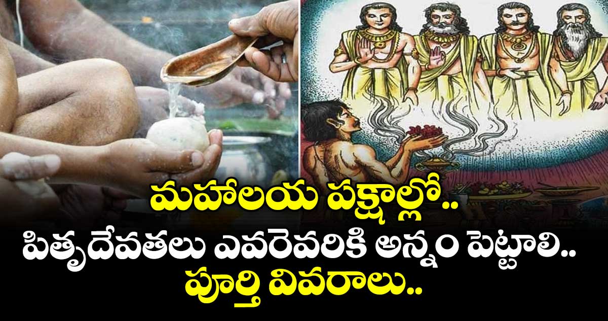 మహాలయ పక్షాల్లో.. పితృదేవతలు ఎవరెవరికి అన్నం పెట్టాలి.. పూర్తి వివరాలు..