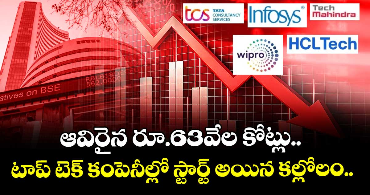 ఆవిరైన రూ.63వేల కోట్లు.. టాప్ టెక్ కంపెనీల్లో స్టార్ట్ అయిన కల్లోలం.. 