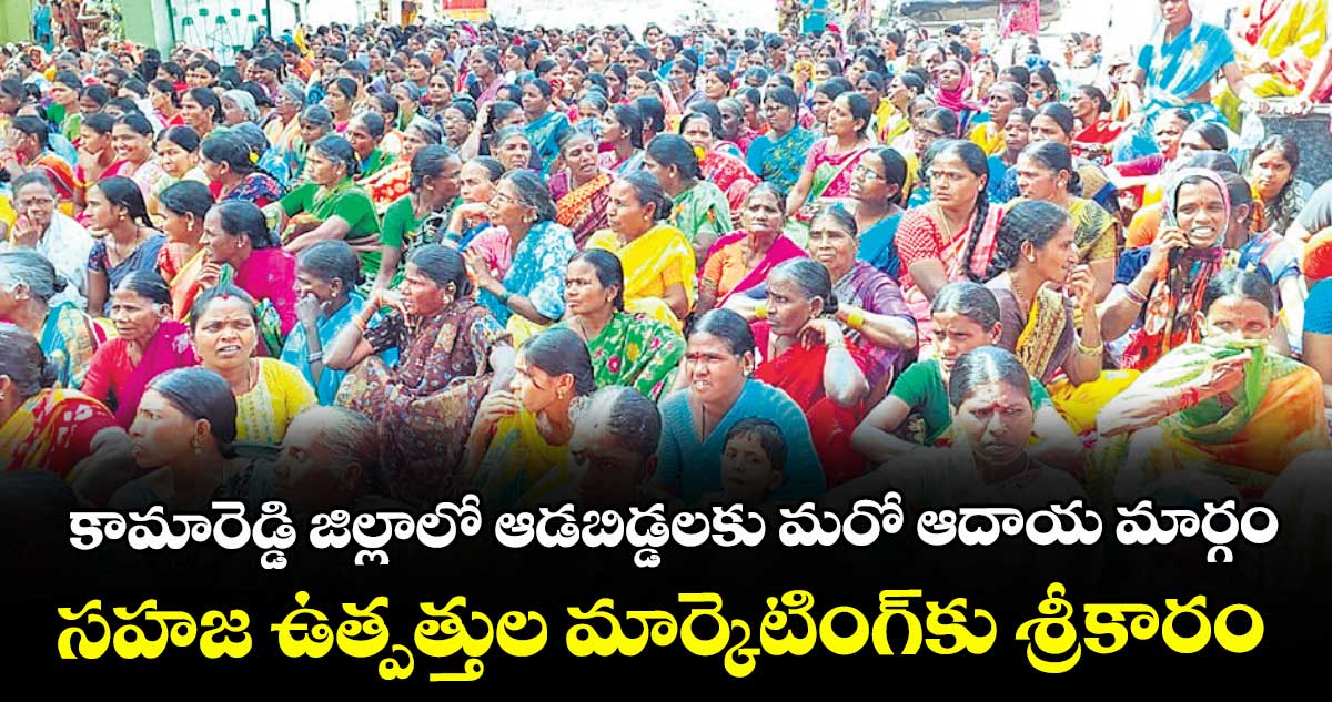 కామారెడ్డి జిల్లాలో ఆడబిడ్డలకు మరో ఆదాయ మార్గం..సహజ ఉత్పత్తుల మార్కెటింగ్కు శ్రీకారం