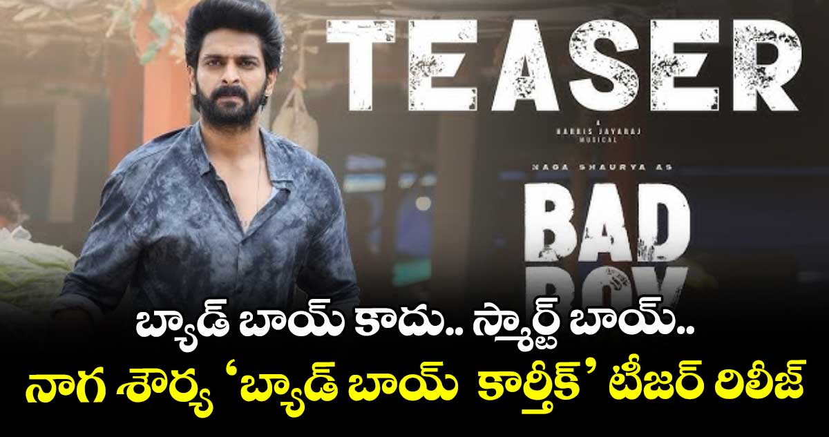 బ్యాడ్ బాయ్‌‌‌‌ కాదు.. స్మార్ట్ బాయ్.. నాగ శౌర్య ‘బ్యాడ్ బాయ్  కార్తీక్‌‌‌‌’ టీజర్ రిలీజ్