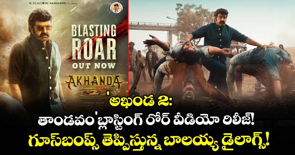 Balakrishna: 'అఖండ 2: తాండవం'బ్లాస్టింగ్ రోర్ వీడియో రిలీజ్! గూస్బంప్స్ తెప్పిస్తున్న బాలయ్య డైలాగ్స్!