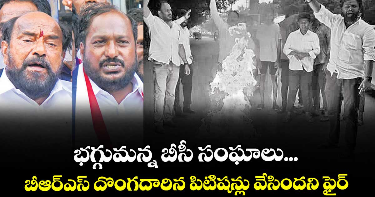 భగ్గుమన్న బీసీ సంఘాలు... బీఆర్ఎస్ దొంగదారిన పిటిషన్లు వేసిందని ఫైర్