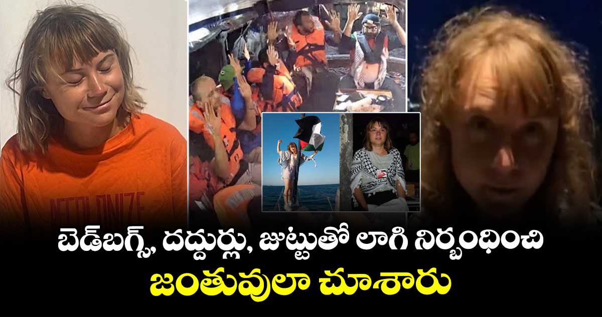 బెడ్‌బగ్స్, దద్దుర్లు, జుట్టుతో లాగి నిర్బంధించి.. జంతువులా చూశారు..:ఇజ్రాయెల్‌పై గ్రెటా థన్‌బర్గ్ షాకింగ్ ఆరోపణలు