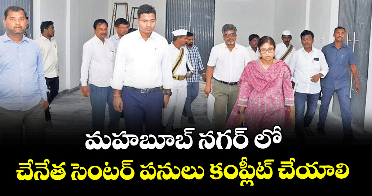 మహబూబ్ నగర్ లో చేనేత సెంటర్ పనులు కంప్లీట్ చేయాలి : కలెక్టర్ సిక్తా పట్నాయక్