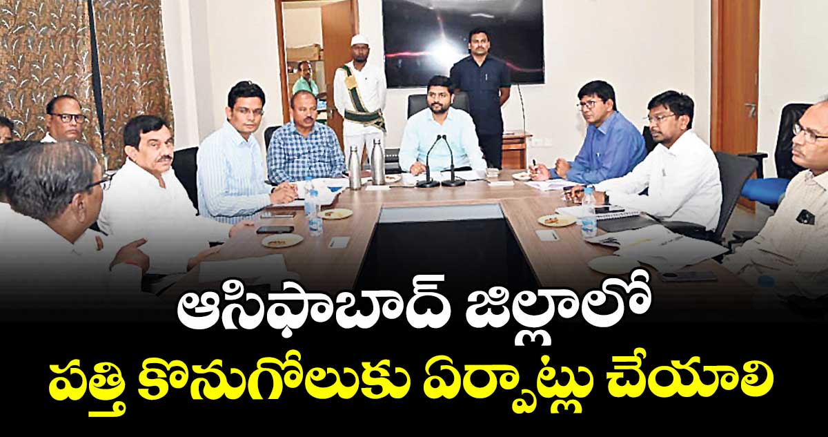 ఆసిఫాబాద్ జిల్లాలో పత్తి కొనుగోలుకు ఏర్పాట్లు చేయాలి : కలెక్టర్ వెంకటేశ్ ధోత్రే