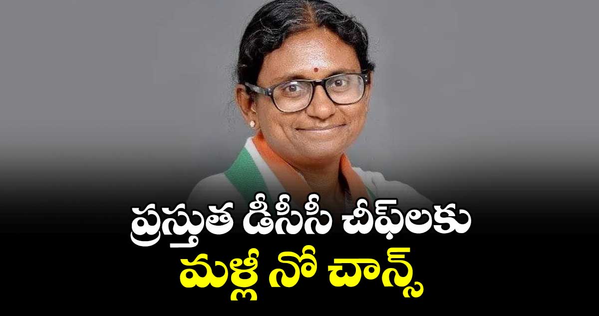 ప్రస్తుత డీసీసీ చీఫ్లకు మళ్లీ నో చాన్స్ : మీనాక్షి నటరాజన్