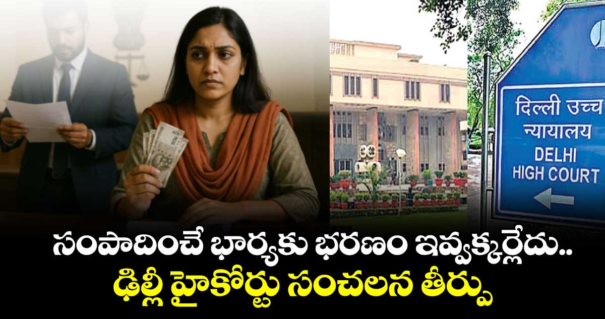 సంపాదించే భార్యకు భరణం ఇవ్వక్కర్లేదు..ఢిల్లీ హైకోర్టు సంచలన తీర్పు