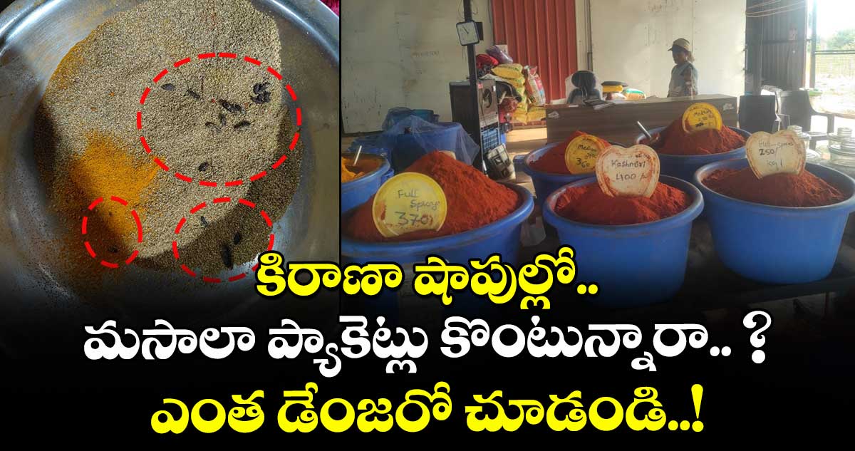కిరాణా షాపుల్లో మసాలా ప్యాకెట్లు కొంటున్నారా.. ? ఎంత డేంజరో చూడండి..!