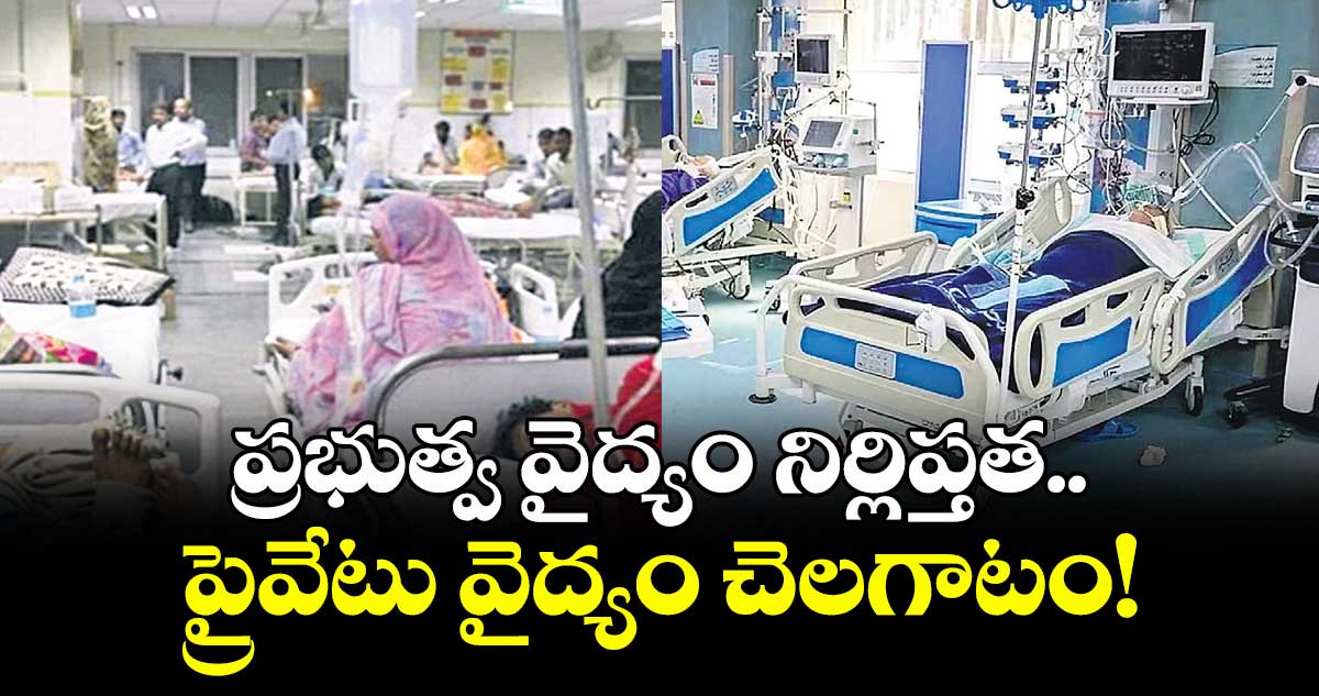 ప్రభుత్వ వైద్యం నిర్లిప్తత..  ప్రైవేటు వైద్యం చెలగాటం!