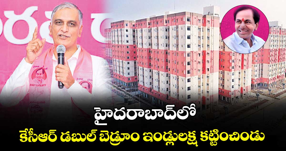 హైదరాబాద్లో కేసీఆర్ డబుల్ బెడ్రూం ఇండ్లులక్ష కట్టించిండు : మాజీ మంత్రి హరీశ్ రావు