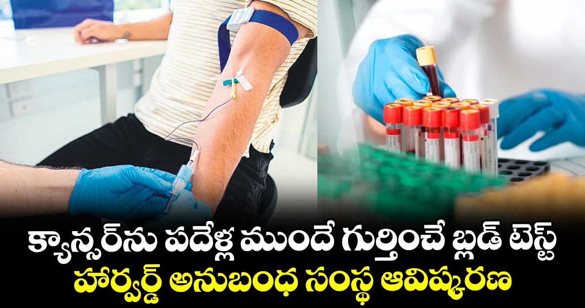 క్యాన్సర్⁭⁭ను పదేళ్ల ముందే గుర్తించే బ్లడ్ టెస్ట్.. హార్వర్డ్ అనుబంధ సంస్థ ఆవిష్కరణ
