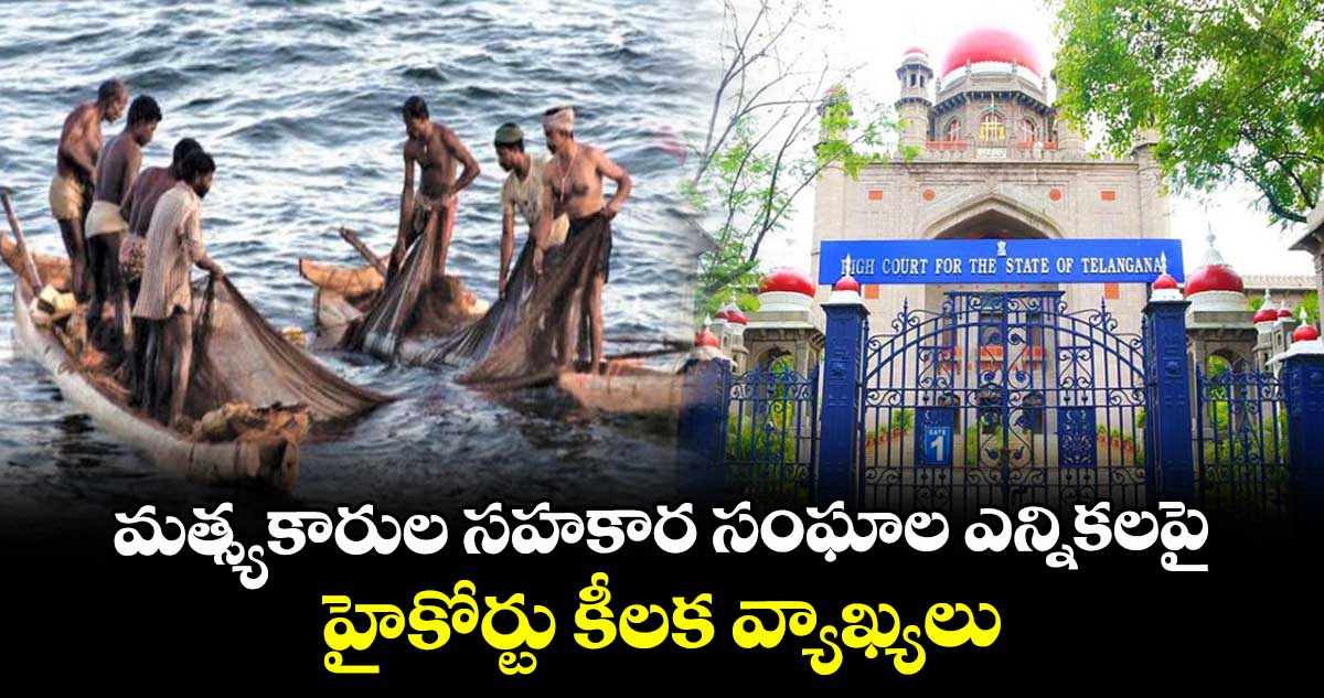 మత్స్యకారుల సహకార సంఘాల ఎన్నికలపై హైకోర్టు కీలక వ్యాఖ్యలు