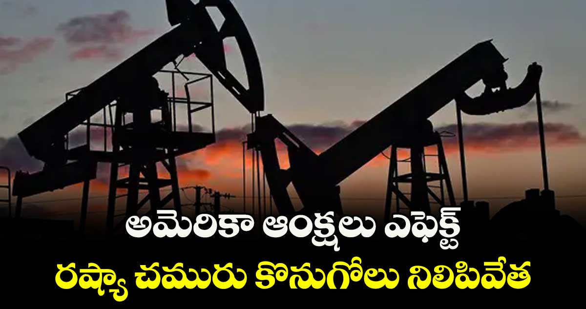 అమెరికా ఆంక్షలు ఎఫెక్ట్.. రష్యా చమురు కొనుగోలు నిలిపివేత