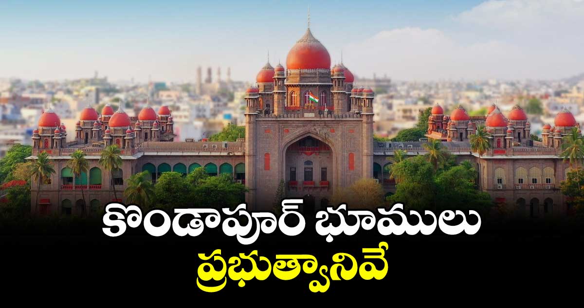 కొండాపూర్‌‌‌‌‌‌‌‌ భూములు ప్రభుత్వానివే : హైకోర్టు