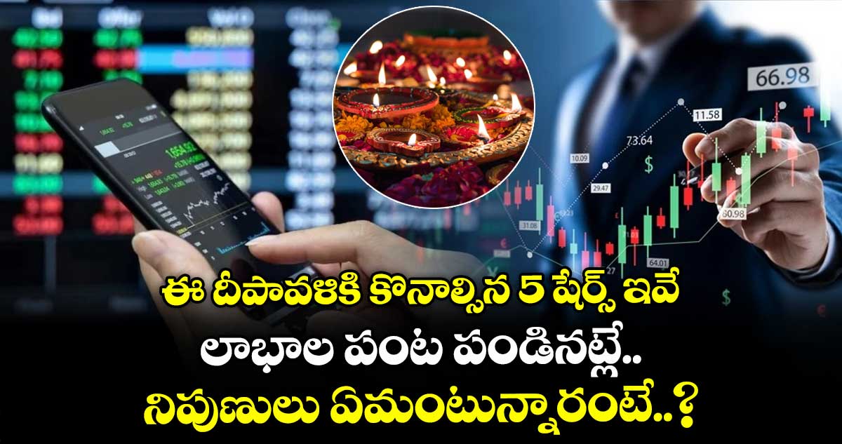 ఈ దీపావళికి కొనాల్సిన 5 షేర్స్ ఇవే.. లాభాల పంట పండినట్లే.. నిపుణులు ఏమంటున్నారంటే..?
