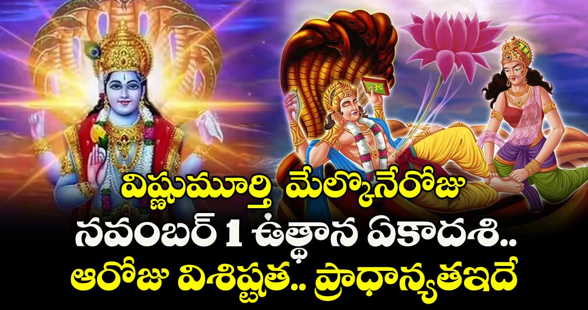 కార్తీక మాసం 2025: విష్ణుమూర్తి  మేల్కొనే రోజు... నవంబర్ 1 ఉత్థాన ఏకాదశి.. ఆరోజు విశిష్టత.. ప్రాధాన్యత ఇదే..!