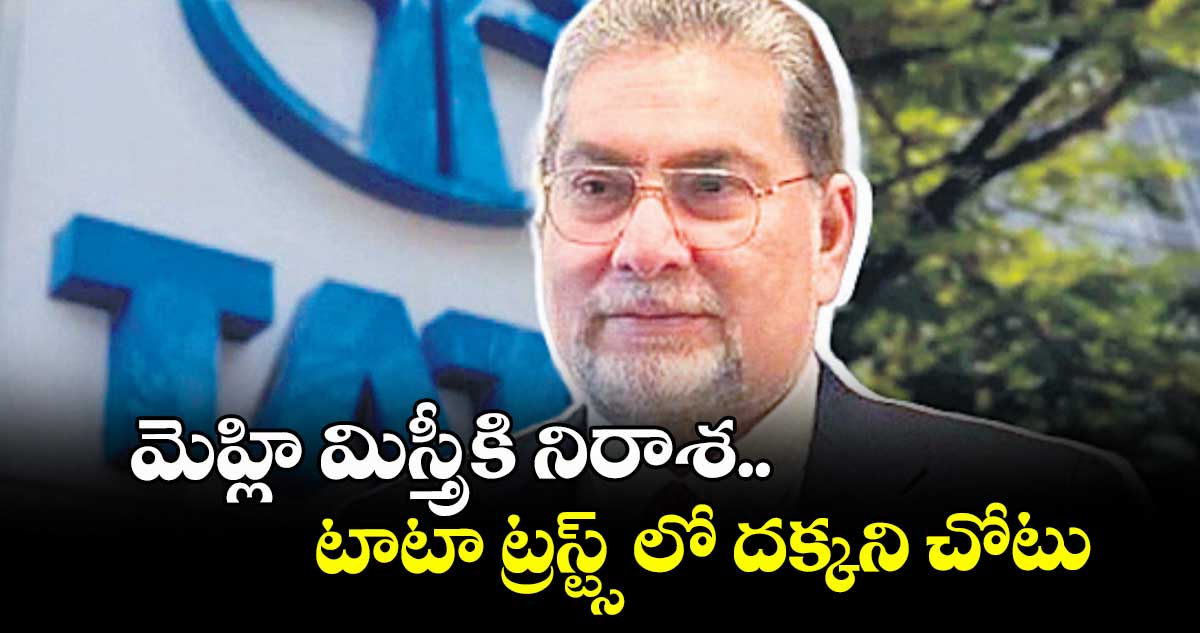 మెహ్లి మిస్త్రీకి నిరాశ.. టాటా ట్రస్ట్స్ లో దక్కని చోటు