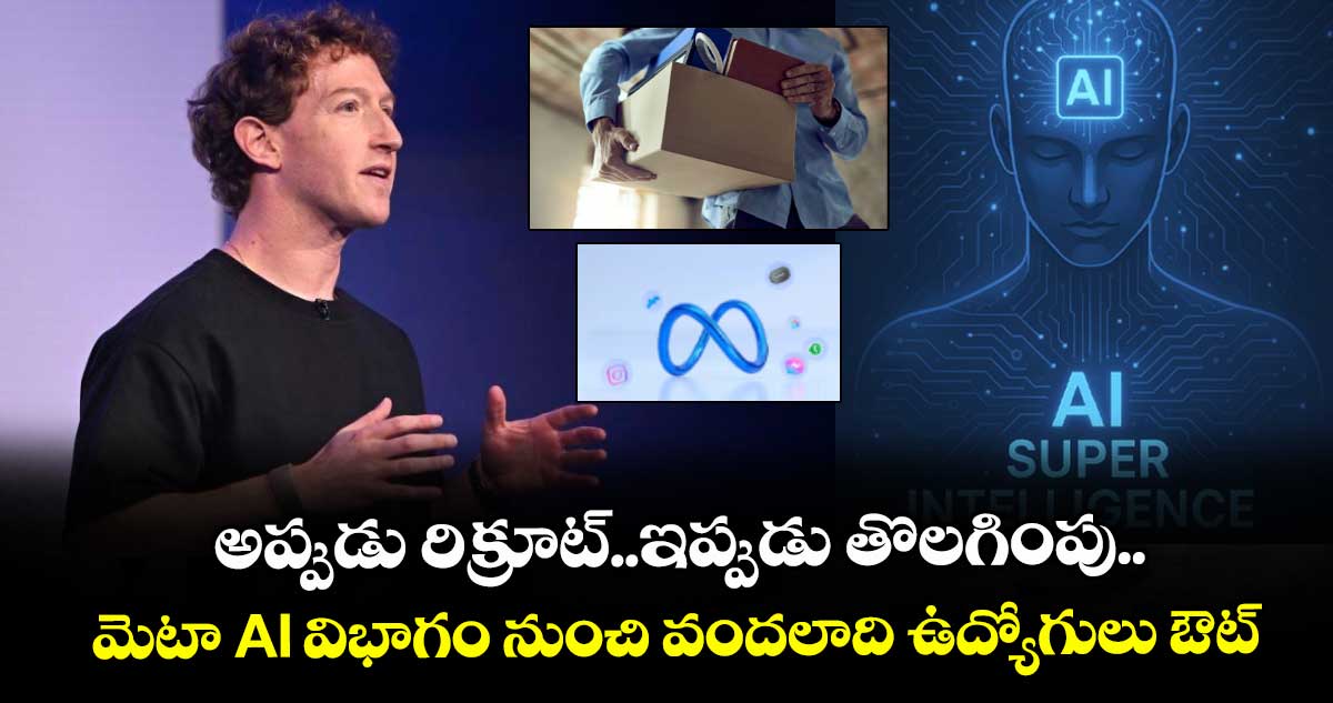 Meta Layoffs: అప్పుడు రిక్రూట్..ఇప్పుడు తొలగింపు.. మెటా AI విభాగం నుంచి వందలాది ఉద్యోగులు ఔట్