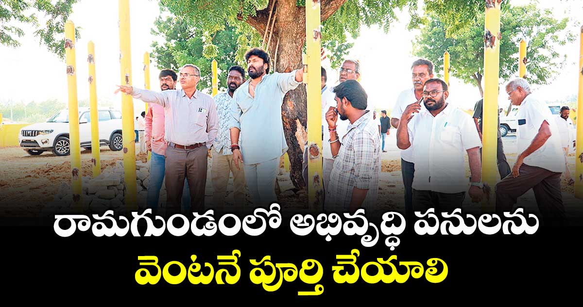 రామగుండంలో అభివృద్ధి పనులను వెంటనే పూర్తి చేయాలి : ఎమ్మెల్యే ఎంఎస్ రాజ్ఠాకూర్