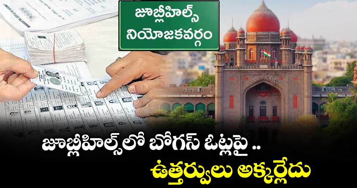 జూబ్లీహిల్స్లో బోగస్ ఓట్లపై ..ఉత్తర్వులు అక్కర్లేదు: హైకోర్టు