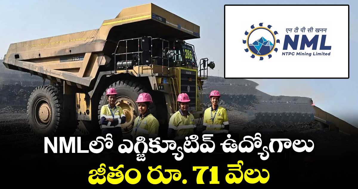 NMLలో ఎగ్జిక్యూటివ్ ఉద్యోగాలు... జీతం రూ. 71 వేలు 