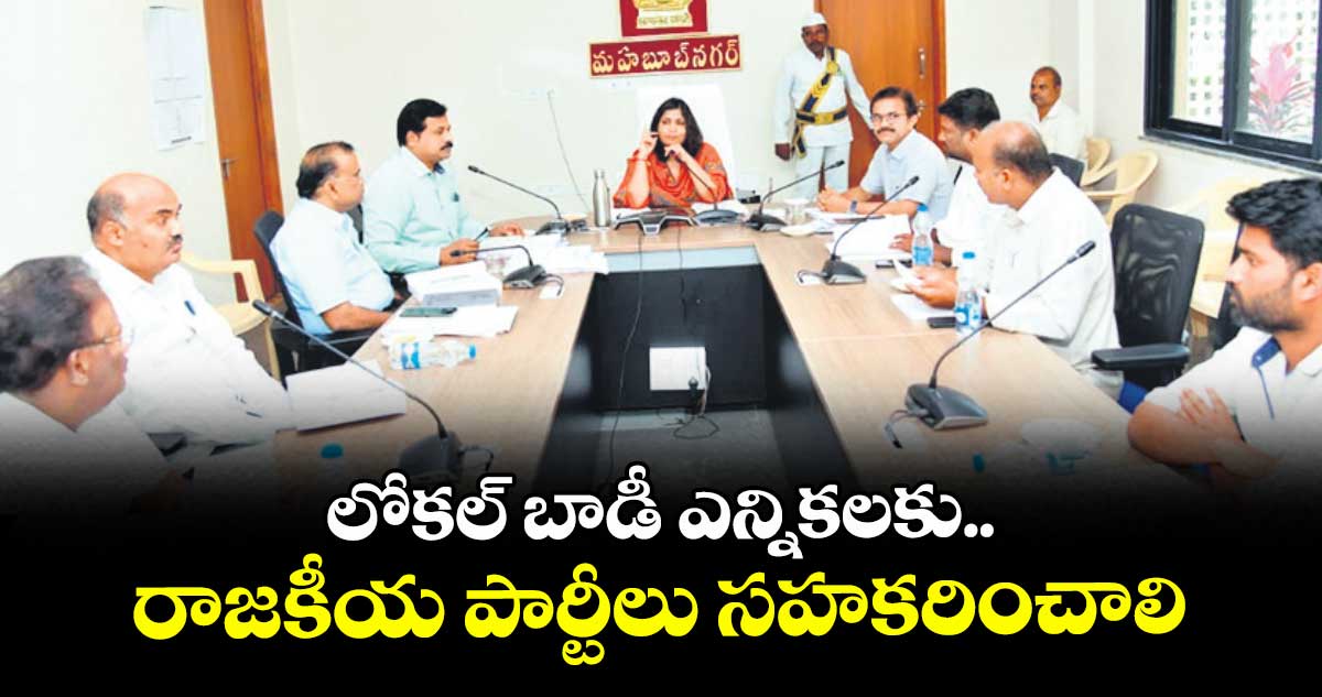 లోకల్ బాడీ ఎన్నికలకు..  రాజకీయ పార్టీలు సహకరించాలి : కలెక్టర్  విజయేందిర బోయి