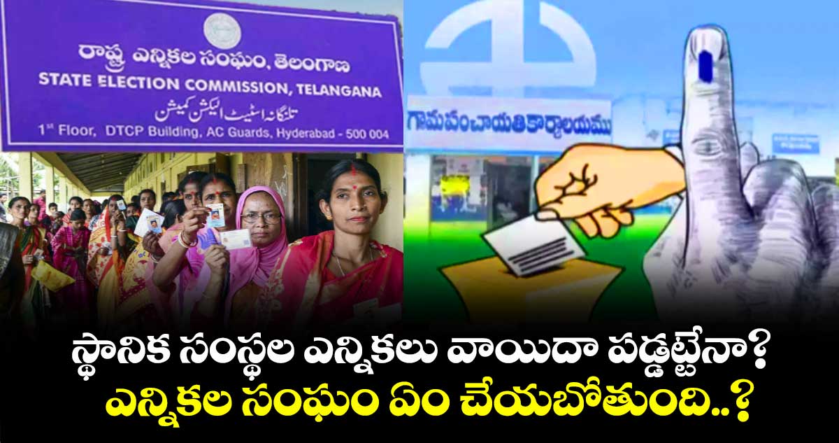స్థానిక సంస్థల ఎన్నికలు వాయిదా పడ్డట్టేనా? ఎన్నికల సంఘం ఏం చేయబోతుంది..?