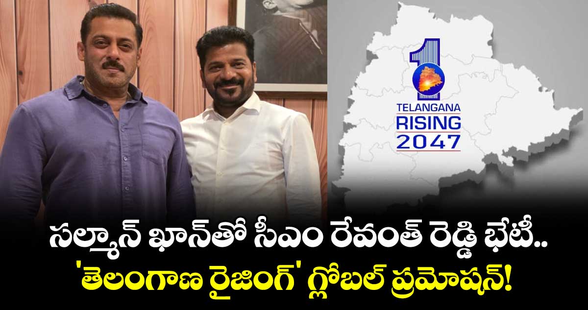 CM Revanth Reddy: సల్మాన్ ఖాన్తో సీఎం రేవంత్ రెడ్డి భేటీ.. 'తెలంగాణ రైజింగ్' గ్లోబల్ ప్రమోషన్!