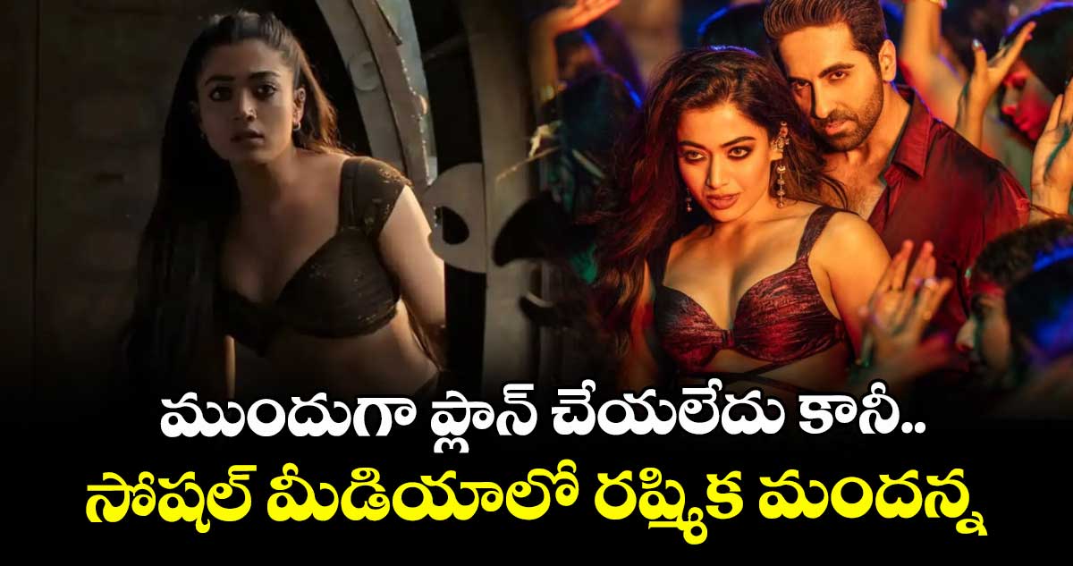 ముందుగా ప్లాన్‌‌‌‌ చేయలేదు కానీ.. సోషల్ మీడియాలో రష్మిక మందన్న
