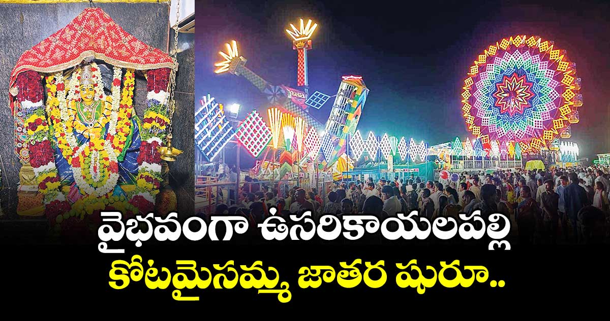 వైభవంగా ఉసరికాయలపల్లి  కోటమైసమ్మ జాతర షురూ..